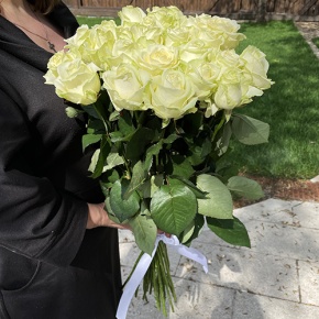 Букет из 21 белой розы (70 см) в Дедовске
