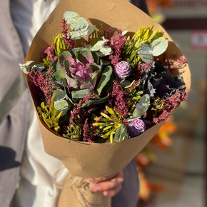 Букет из капса и брассики в Дедовске