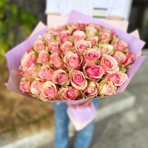 Букет 51 роза Бэлла Роса (40 см) в Дедовске