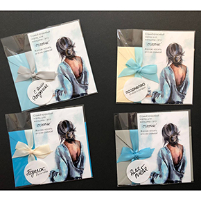 Открытка набор №6 "Самый красивый наряд для женщины-это счастье!" в Дедовске