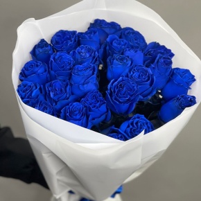 25 синих роз Эквадор (60 см) в Дедовске