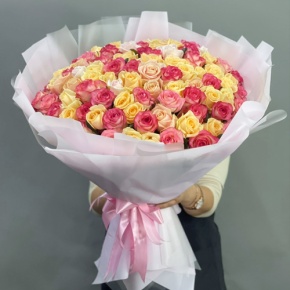 Букет из 101 розы  микс (70 см) в Дедовске