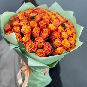 Букет из 71 огненной розы (40 см) в Дедовске