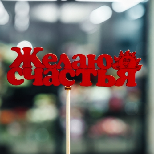 Топпер Желаю Счастья в Дедовске