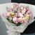 Букет "Крем сода" из роз, эустом и хамелациума в Дедовске Букет "Крем сода" из роз, эустом и хамелациума в Дедовске