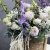Композиция в сумке "Вдохновение" из дельфиниума, георгин, маттиол, гладиолусов и эустом в Дедовске Композиция в сумке "Вдохновение" из дельфиниума, георгин, маттиол, гладиолусов и эустом в Дедовске