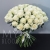 Букет 75 белых роз Эквадор Мондиаль (80 см) в Дедовске Букет 75 белых роз Эквадор Мондиаль (80 см) в Дедовске