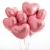 Сердце розовое фольгированный шар с гелием (45 см) в Дедовске