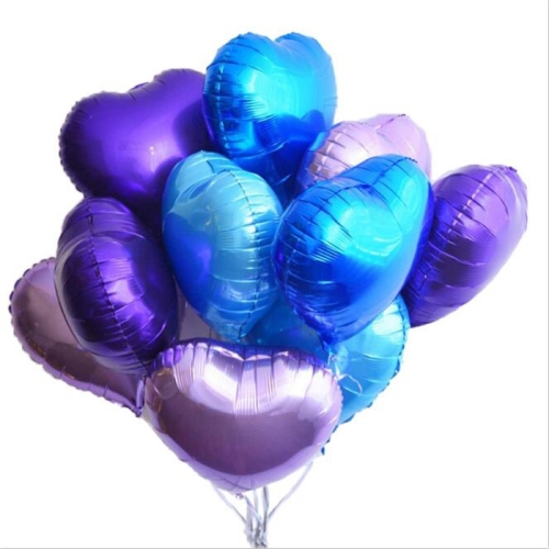 Сердце сиреневое фольгированный шар с гелием (45 см) в Дедовске