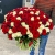 Букет 151 роза красный и белый микс (60 см) в Дедовске Букет 151 роза красный и белый микс (60 см) в Дедовске