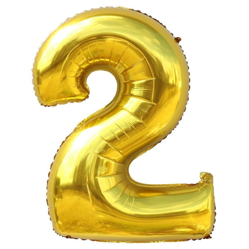Шар гелиевый цифра 2 (40х102 см) в Дедовске