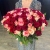 Букет 151 роза красный микс (50 см) в Дедовске